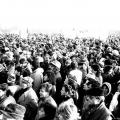 Praag tijdens de Fluwelen Revolutie op 25 november 1989