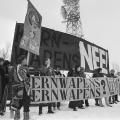 Demonstratie bij NAVO-basis Havelterberg tegen kernwapens, 1981