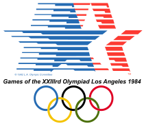 Logo van de Olympische Spelen van 1984 te LA