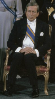 Prins Claus tijdens de inhuldiging van Beatrix