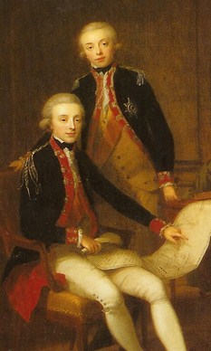 Willem met zijn jongere broer Frederik